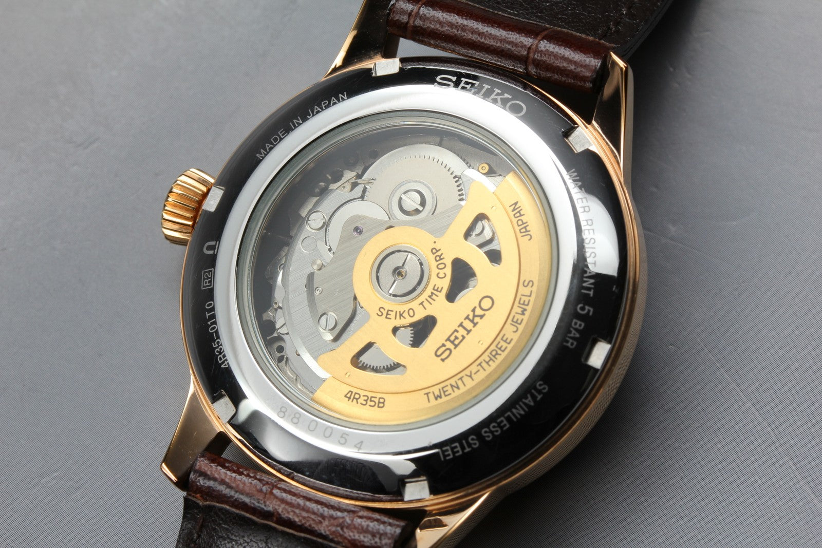 [Exc+5] SEIKO Presage 4R35-01T0 SARY078 Brown 40mm Automatic Men's Watch JAPAN