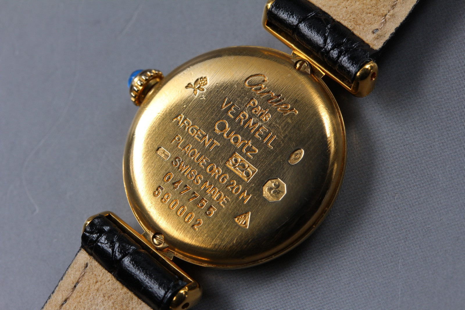 Vintage [Near MINT-] Cartier Must Colisee Vermeil 590002 Women's Quartz Watch