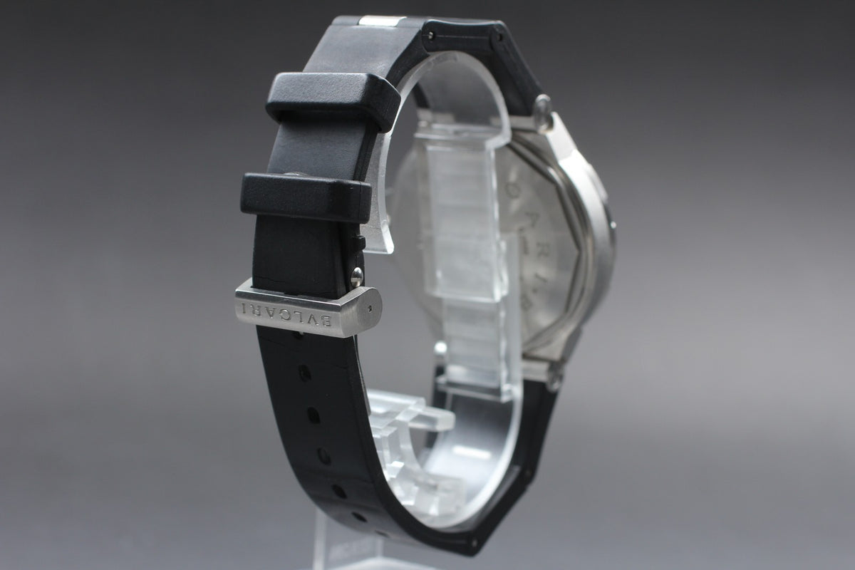 BVLGARI Diagono Scuba SD40S Date black Dial Automatic Men's Watch JAPAN