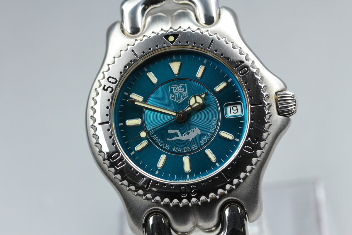 Rare Limited Edition TAG HEUER SEL WG111K Quartz Green Men's Watch 36mm JP Box