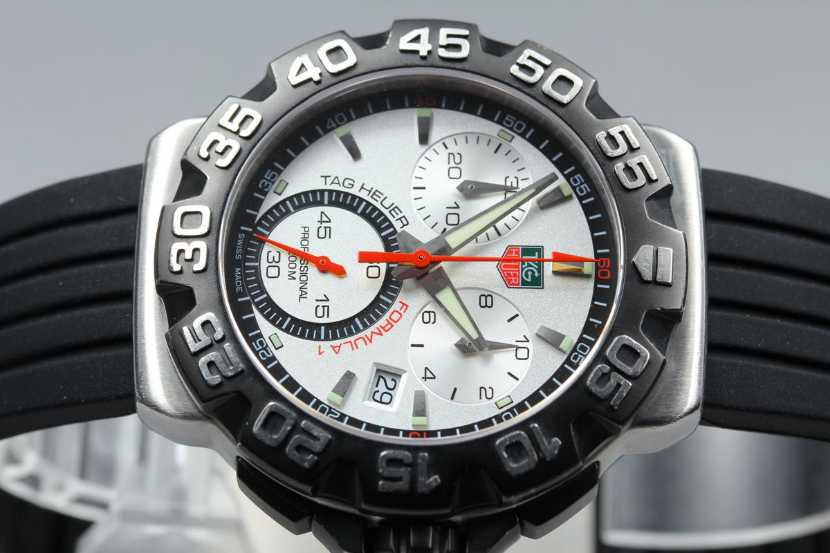 TAG HEUER Formula 1 CAH1111 Silver Dial Quartz Men's Watch 41mm JAPAN Box