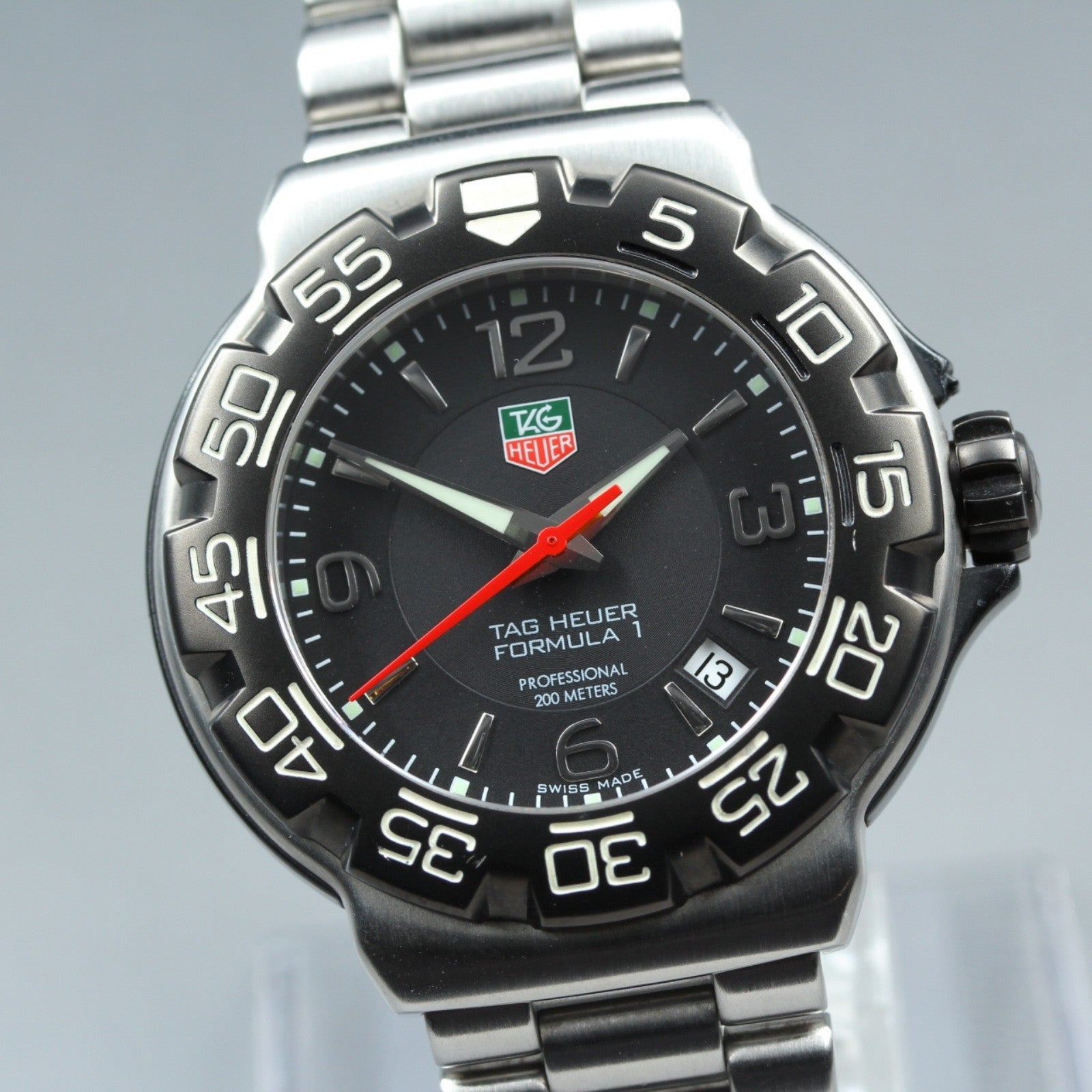 New Batt TAG Heuer Formula 1 WAC1110-0 Quartz Black Men's Watch 40mm JAPAN Box