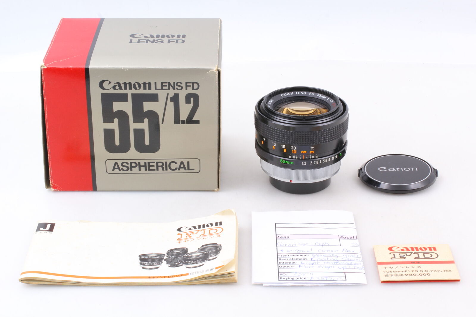 Rare [Near MINT] CLA'd Canon FD 55mm f1.2 Aspherical s.s.c. ssc Lens From JAPAN