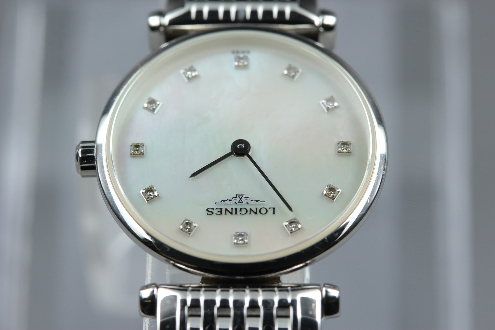 LONGINES Grand Classic L4.209.4 White Diamant 24mm Women's Quartz Watch [Box]