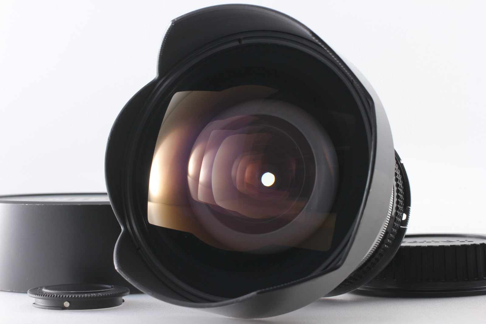 Rare Converted to Canon EF [Opt MINT] Nikon Nikkor 15mm f3.5 Fisheye Lens JAPAN