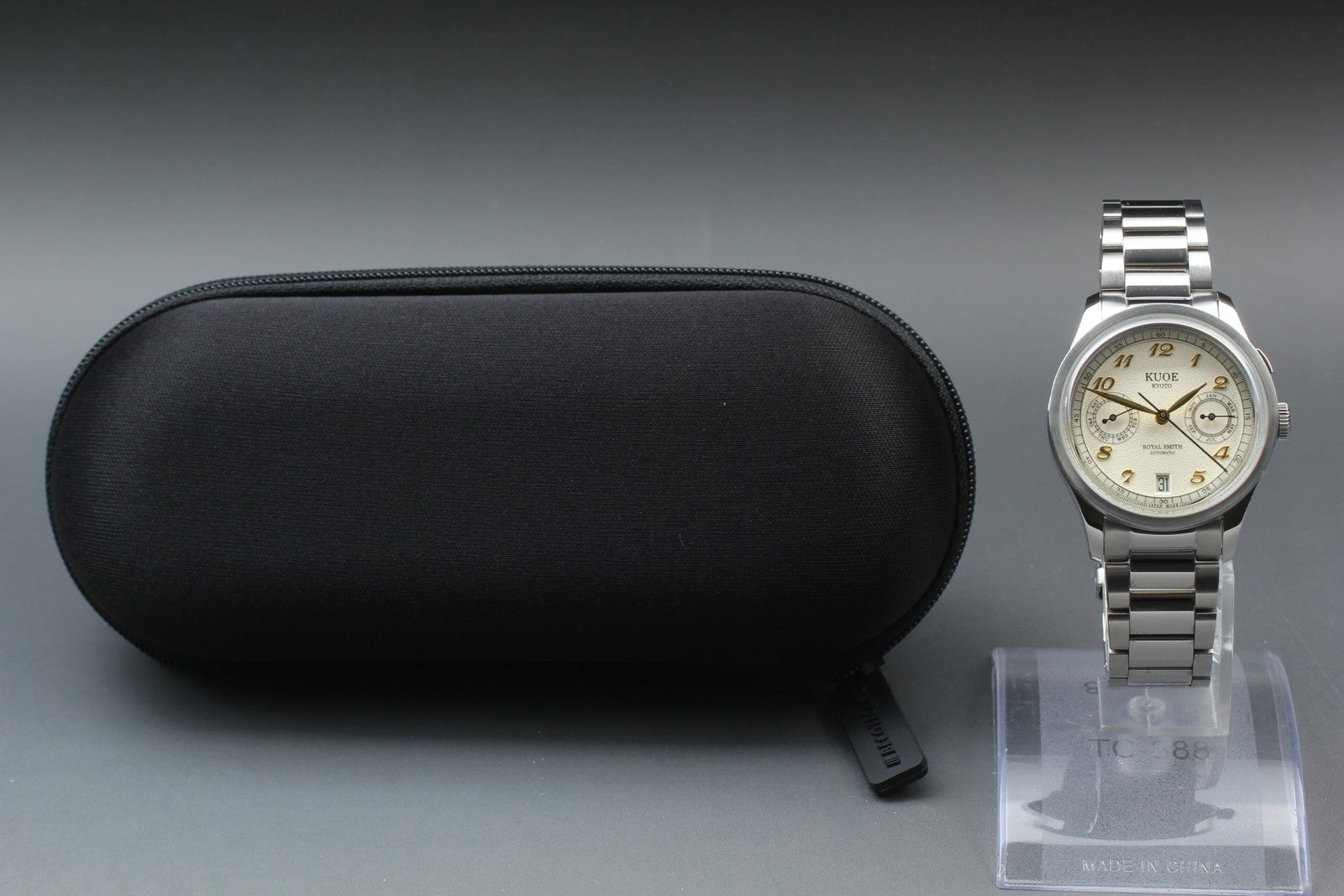 [Near MINT-] KUOE KYOTO ROYAL SMITH 90-010 35mm Automatic Men's Watch JAPAN