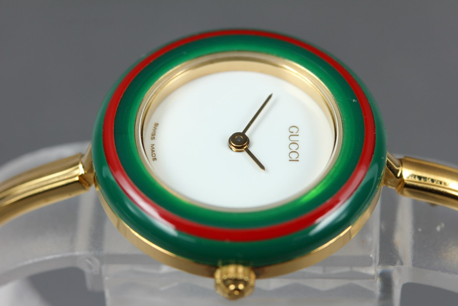 New Batt Gucci Change Bezel 11/12.2 12Color Quartz Women's Watch From JAPAN Box