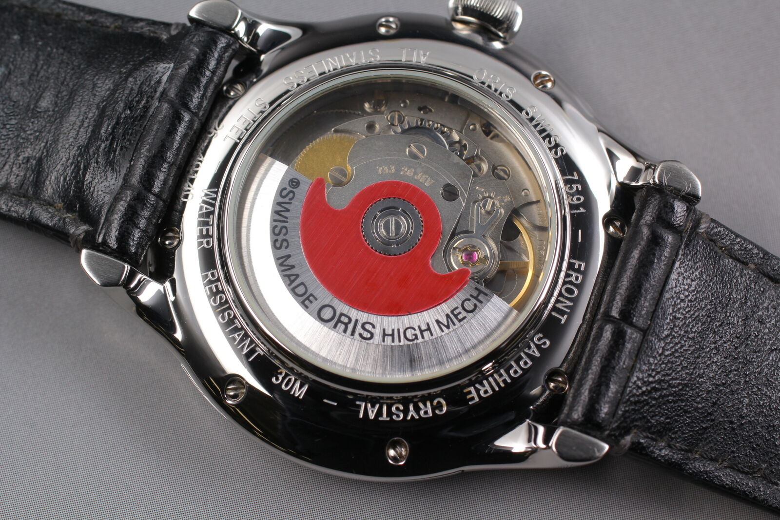 [Exc+5] ORIS Artelier 7591 Date Black Dial Automatic Men's Watch From JAPAN