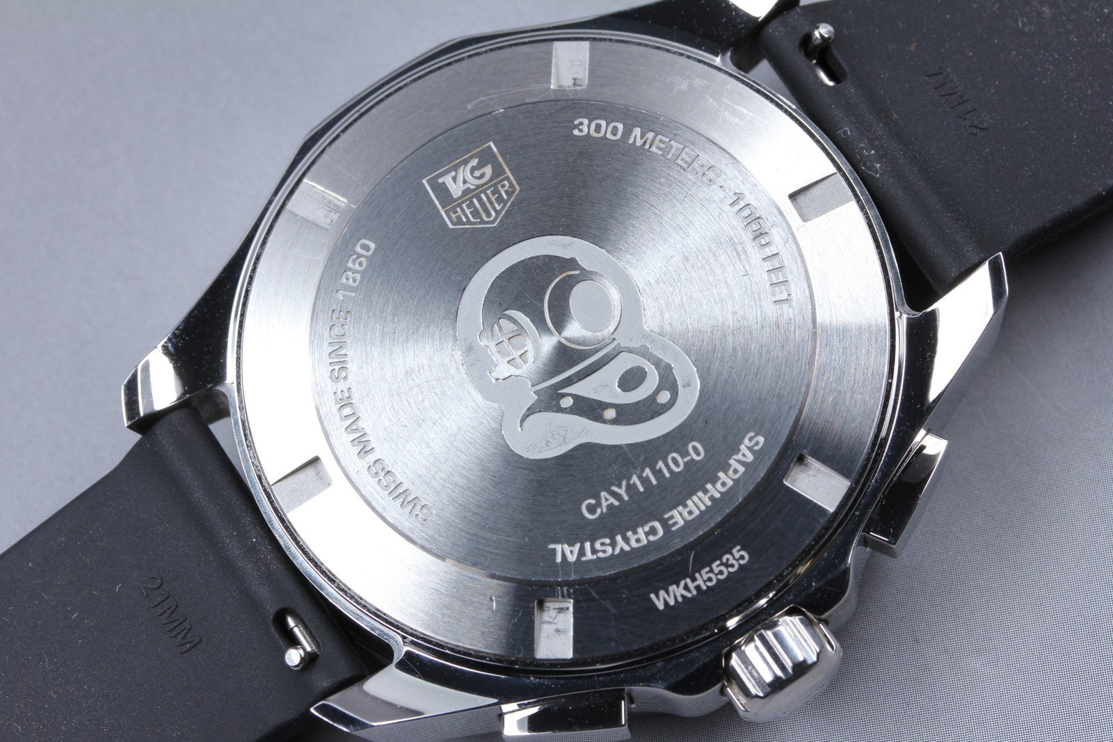 [N MINT]Box TAG HEUER Aquaracer CAY1110-0 Black Quartz Men’s Watch 44mm JAPAN