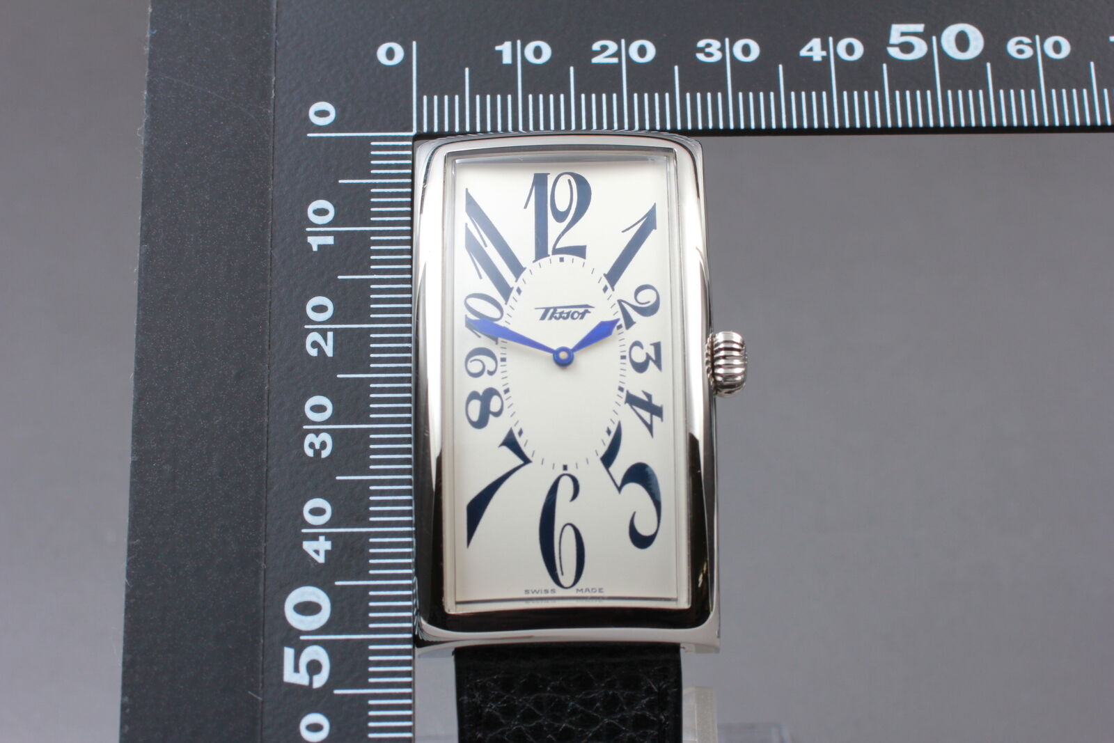 [Exc+5] TISSOT Banana Z181 White Dial Black Men's Quartz Watch From JAPAN