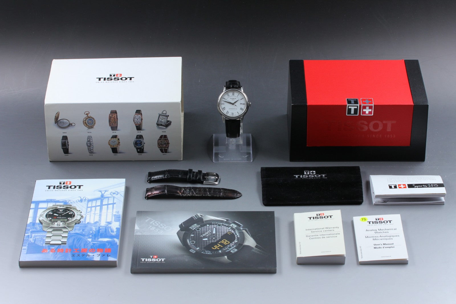 Tissot Powermatic 80 T085407A Automatic White Men's Watch 39mm JAPAN Exc+5*Box