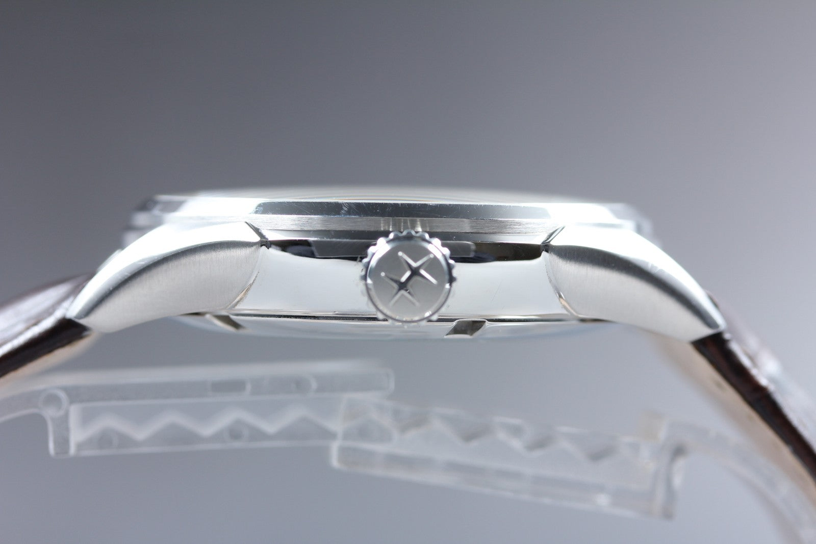 [Exc+5 Box] HAMILTON Jazzmaster H327050 Open Heart Brown Automatic Men's Watch