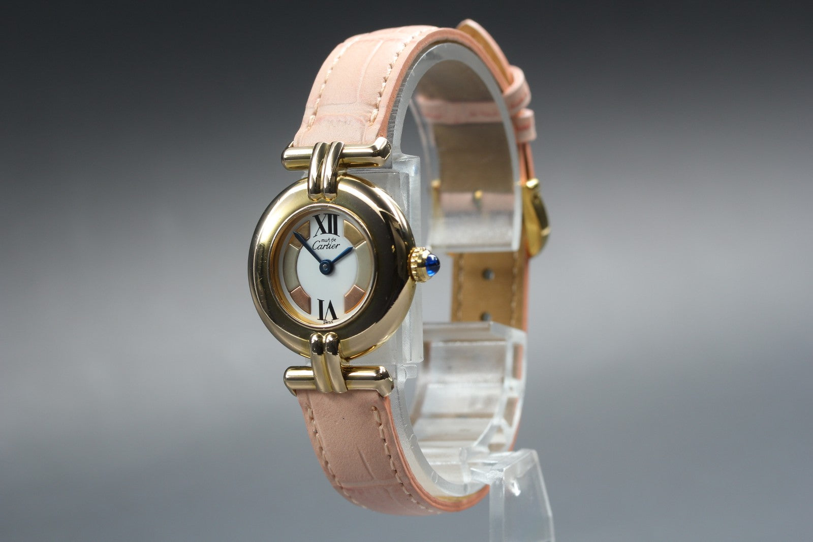 Cartier Must Colisee Vermeil 590002 Pink Gold Women's Quartz Watch Vintage