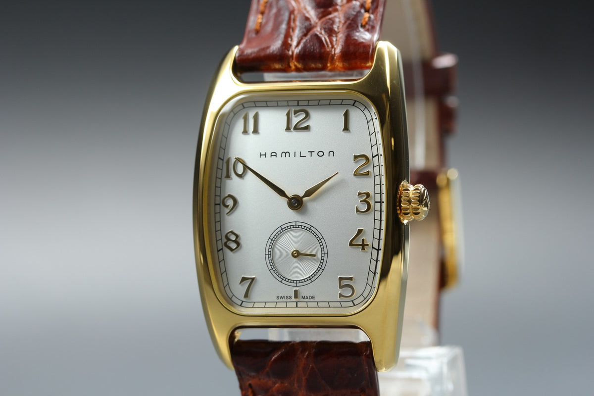 Hamilton American Classic Bolton H134310 27mm Gold Small Second Qz Unisex Watch