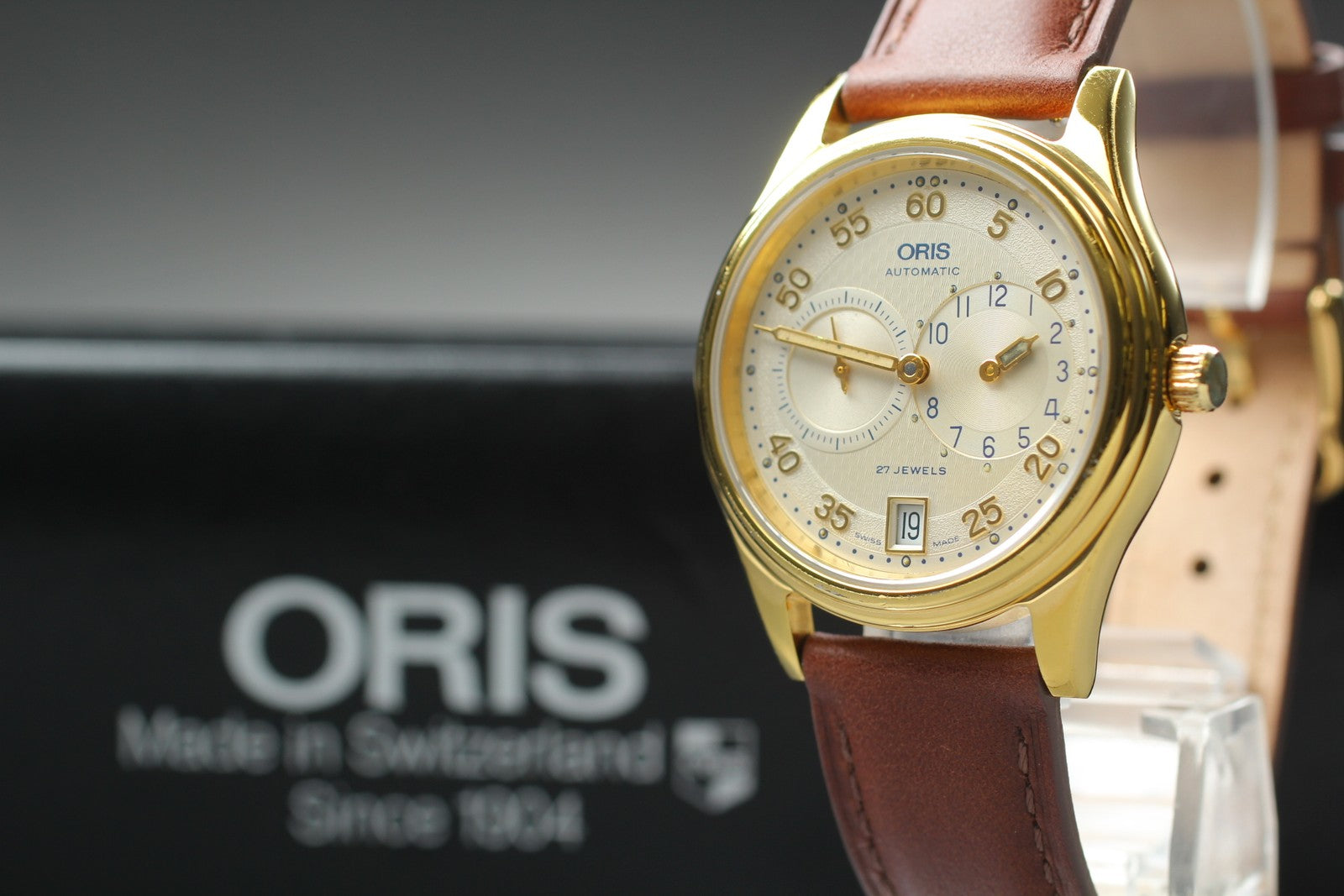 [Exc+4 Box] ORIS Classic Regulator 7473 Gold 35mm Automatic Men's Watch JAPAN