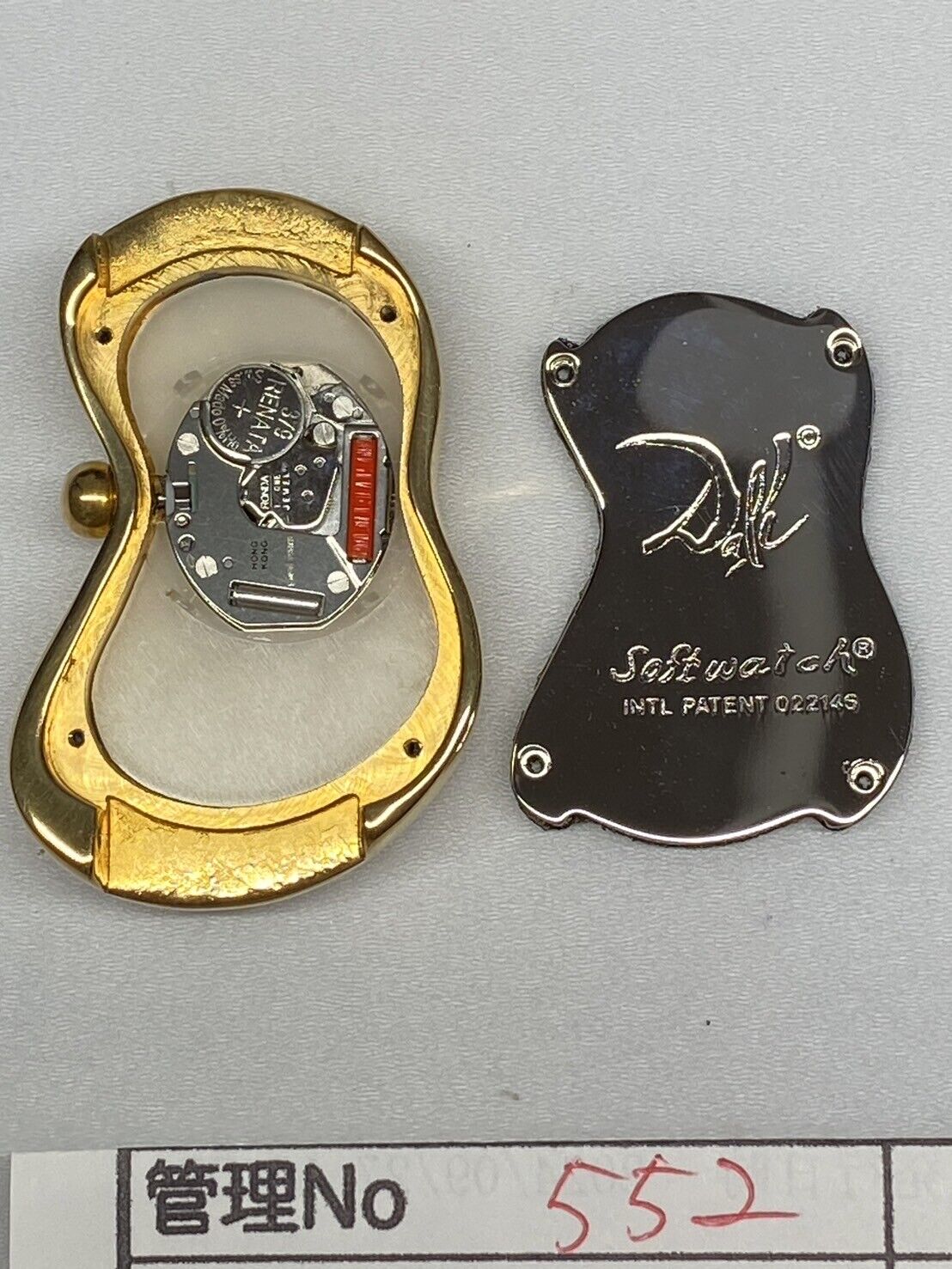 New Battery [N MINT-] Salvador Dali softwatch Exaequo 022146 Gold Men's Qz Watch