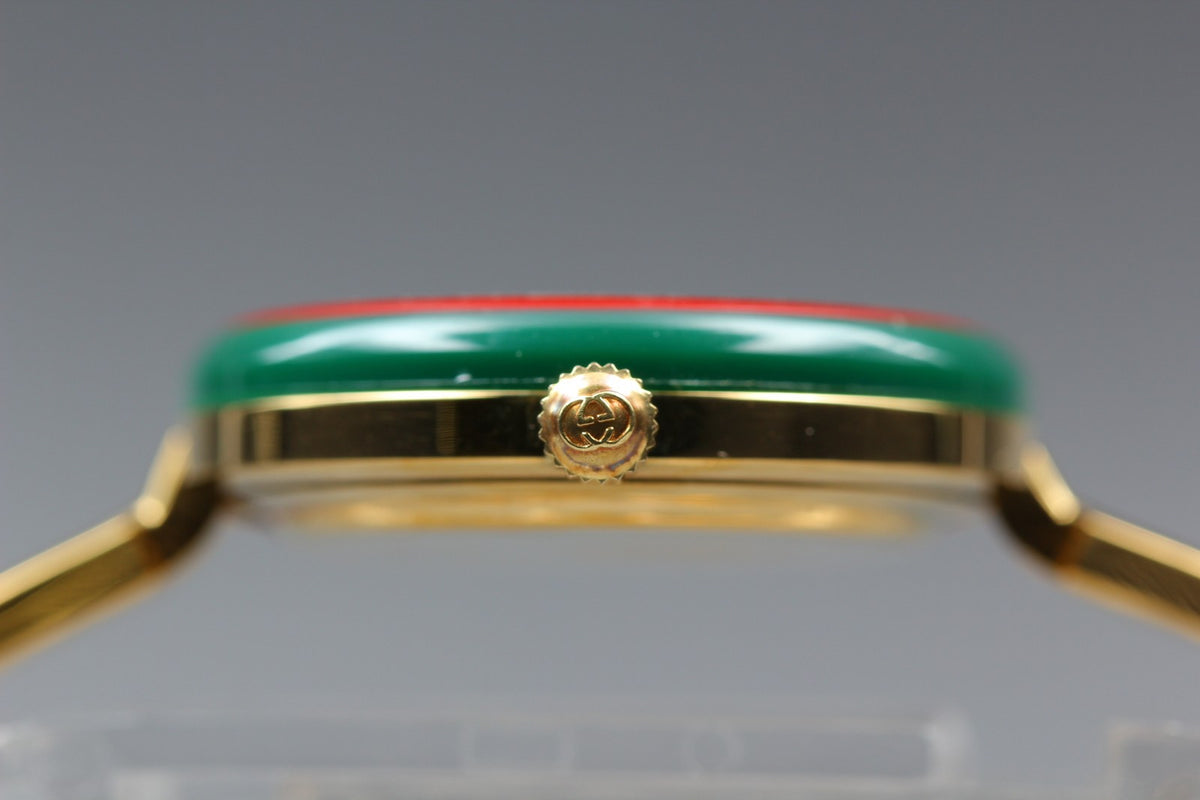 GUCCI Change Bezel Bangle 11/12.2 12Color Quartz Women's Watch 25mm JAPAN Box