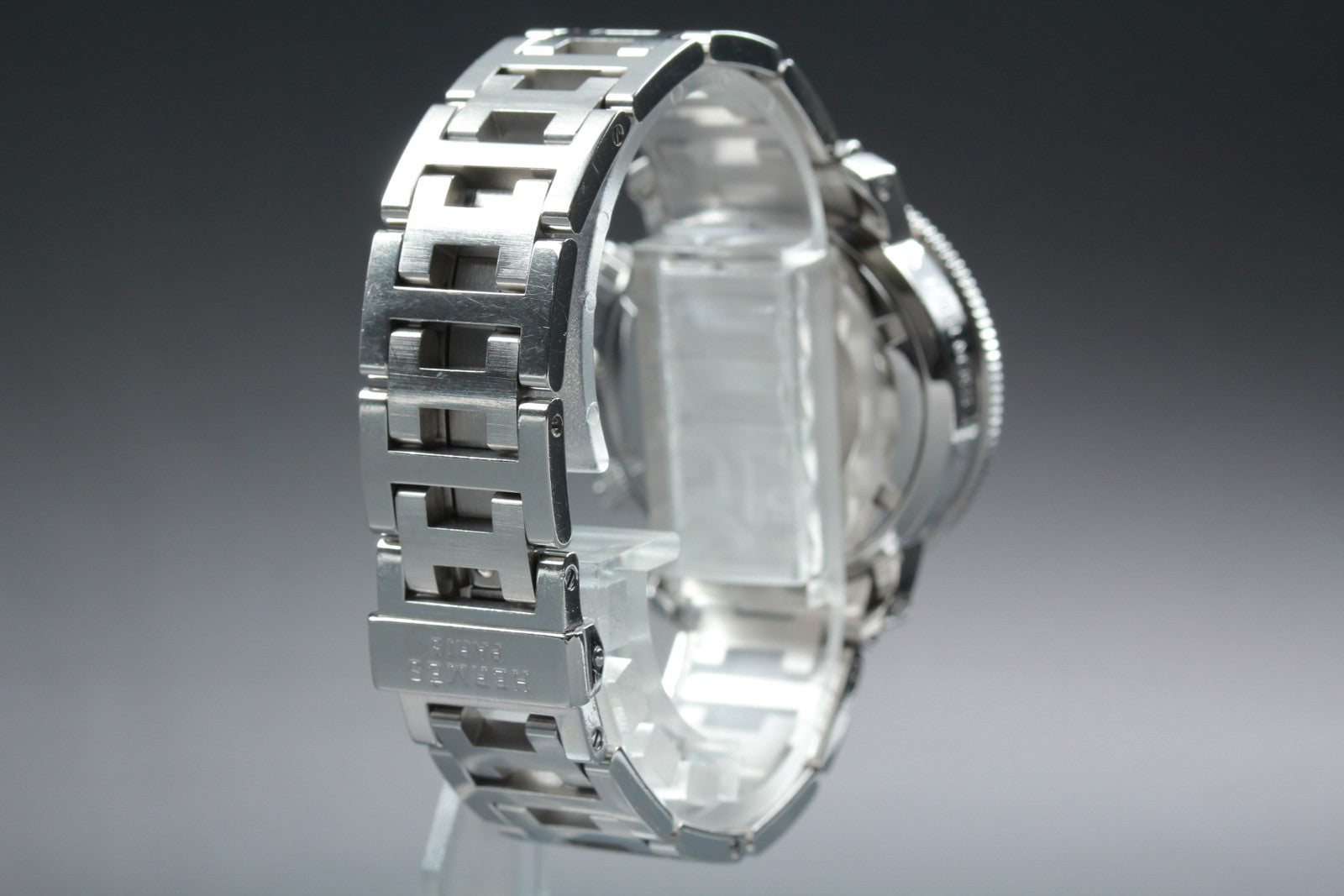HERMES Clipper CL2.310 White Shell Dial Quartz Diver Women's Watch 34mm JAPAN