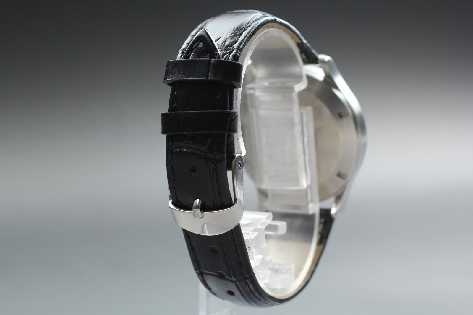 Vintage OMEGA Dynamic 5200.5 Automatic Black Date Men's Watch 36mm JAPAN