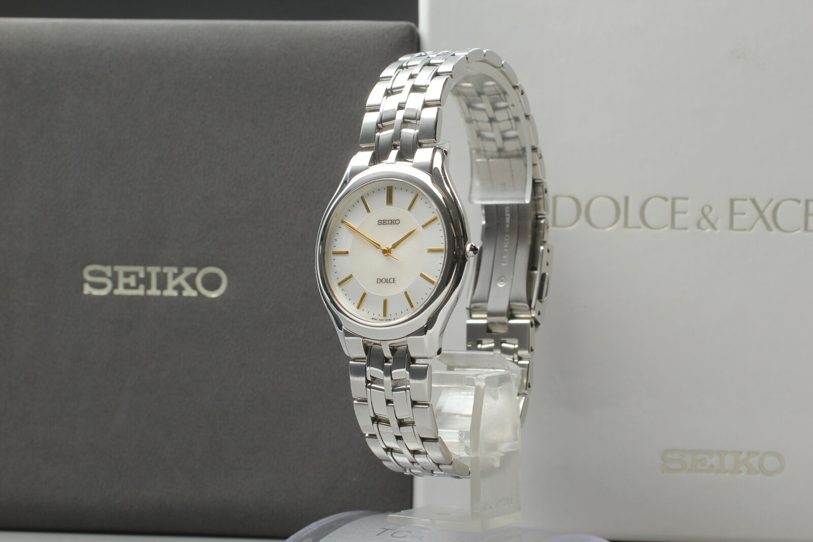 New Battery [N MINT Box] SEIKO Dolce 8J41-6030 SACL009 Men's Watch Quartz JAPAN