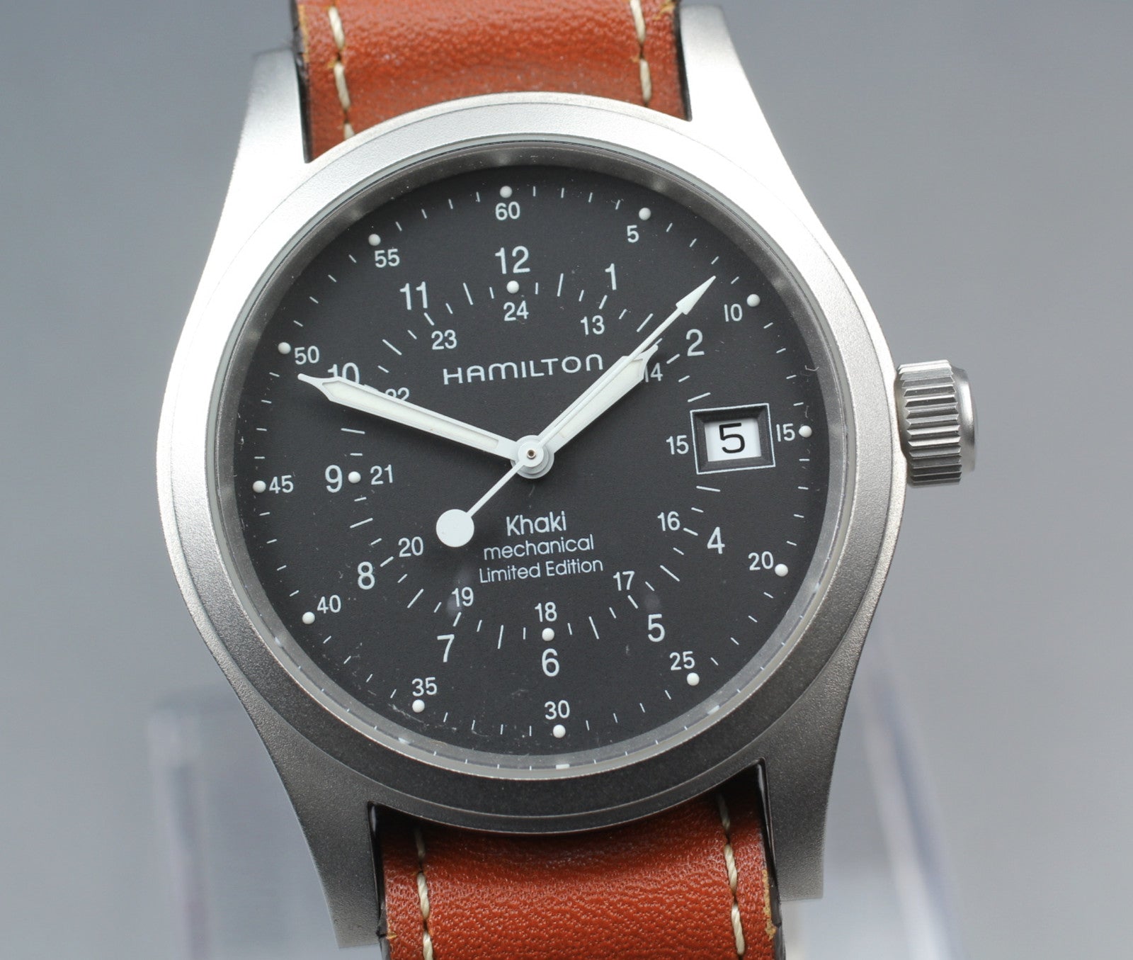 [N MINT-] Hamilton Khaki Mechanical H041221925 041220 Mens Watch Limited Edition