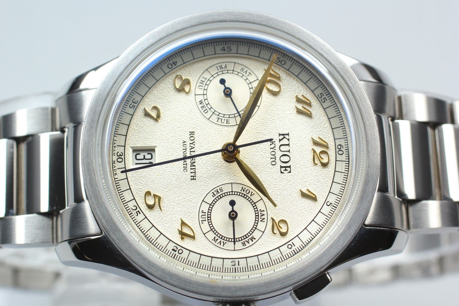[Near MINT-] KUOE KYOTO ROYAL SMITH 90-010 35mm Automatic Men's Watch JAPAN