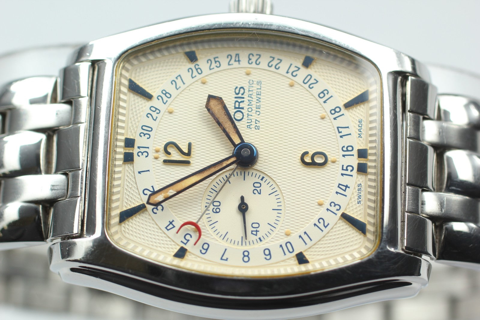 Vintage [Exc+4 Box] ORIS Regulator 7471 Silver 32mm Automatic Men’s Watch JAPAN