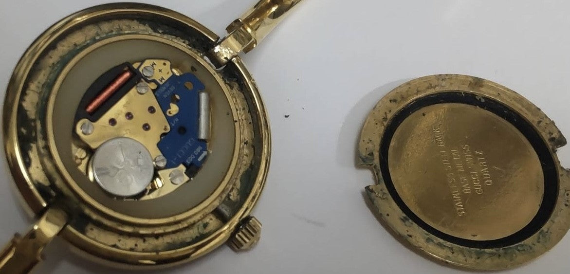 New Batt Vintage GUCCI change bezel 11/12.2 Quartz Women's Watch 25mm JAPAN Box
