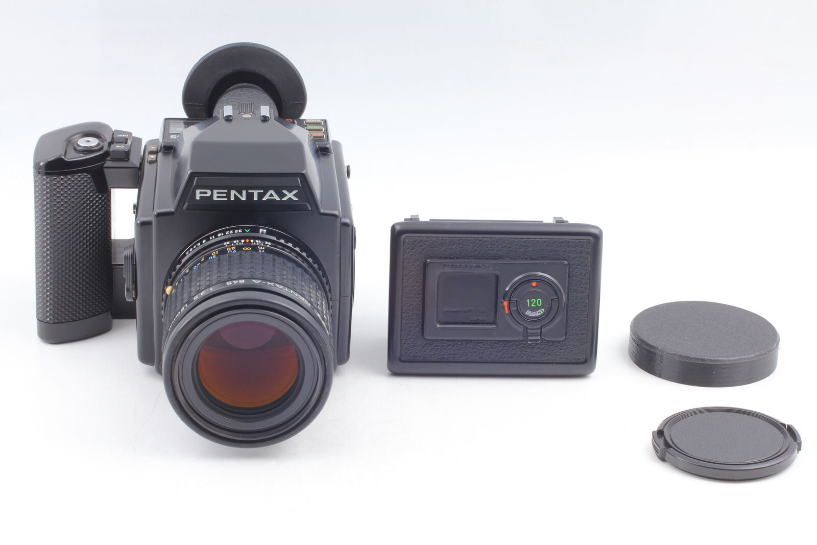 [Exc+5] Pentax 645 Film Camera + SMC A 150mm f3.5 Lens 120 From JAPAN