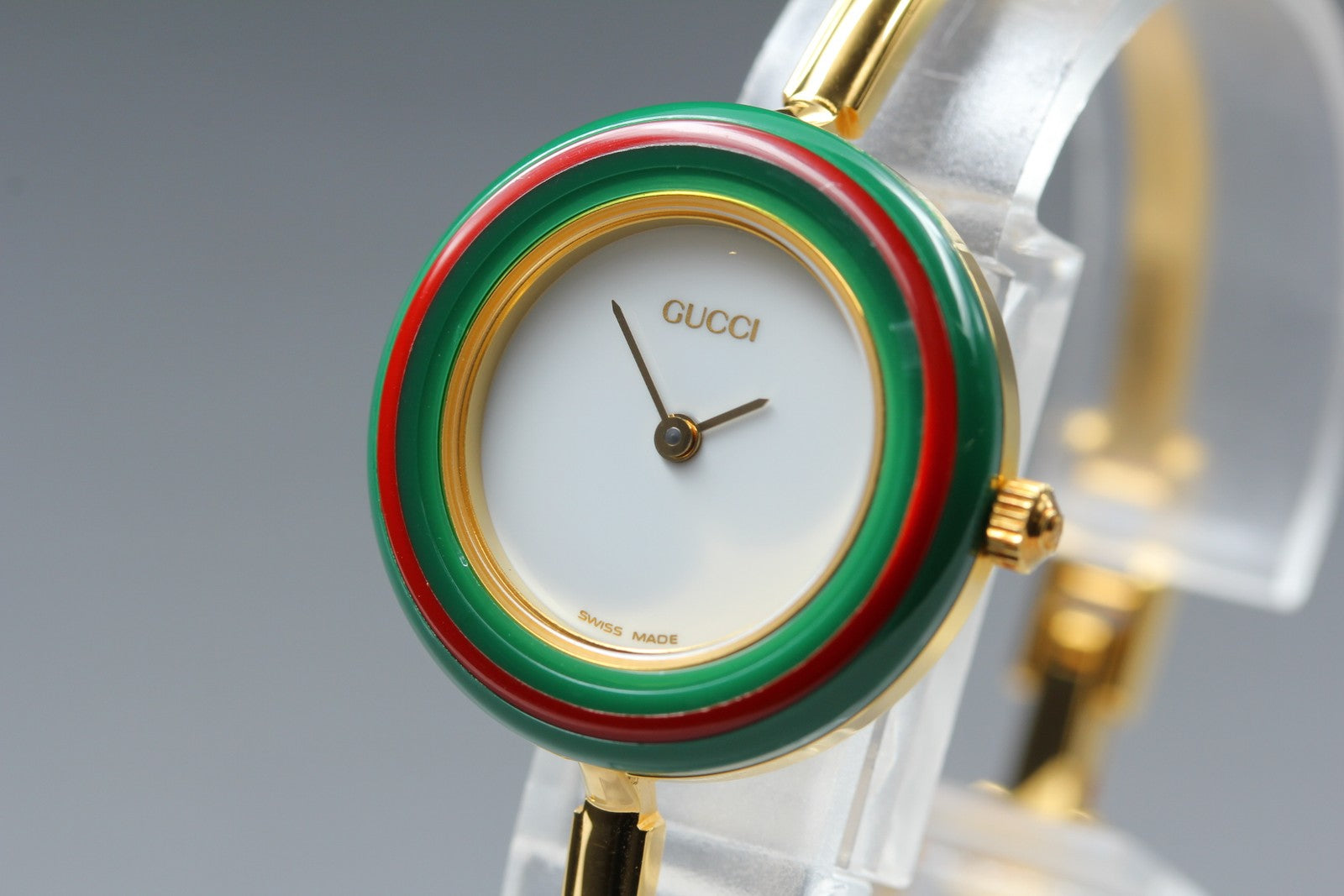 New Batt Vintage GUCCI change bezel 11/12.2 Quartz Women's Watch 25mm JAPAN Box