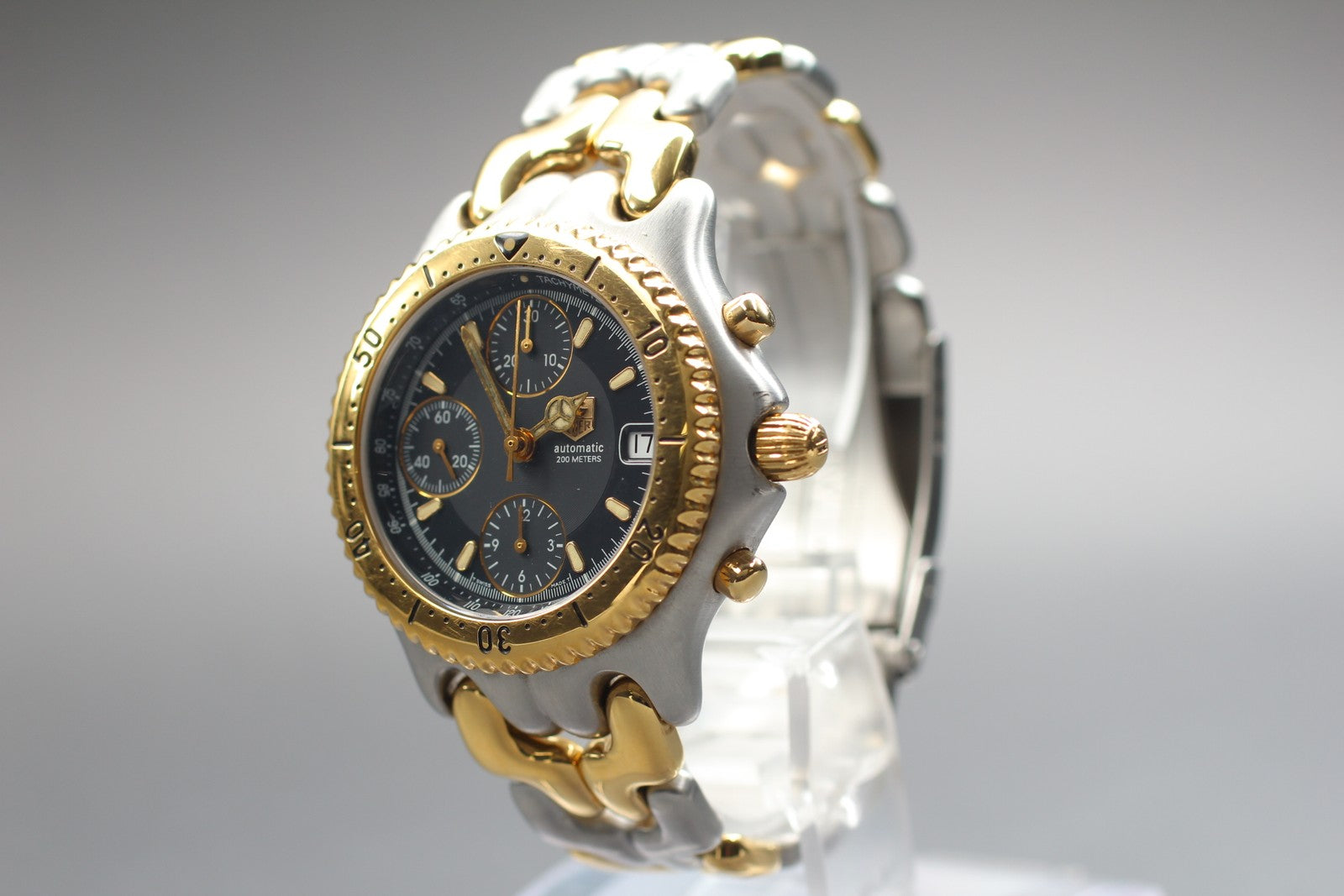 [Exc+5]Box TAG HEUER CG2121-R0 Chronograph Black Automatic Men's Watch 39mm JP