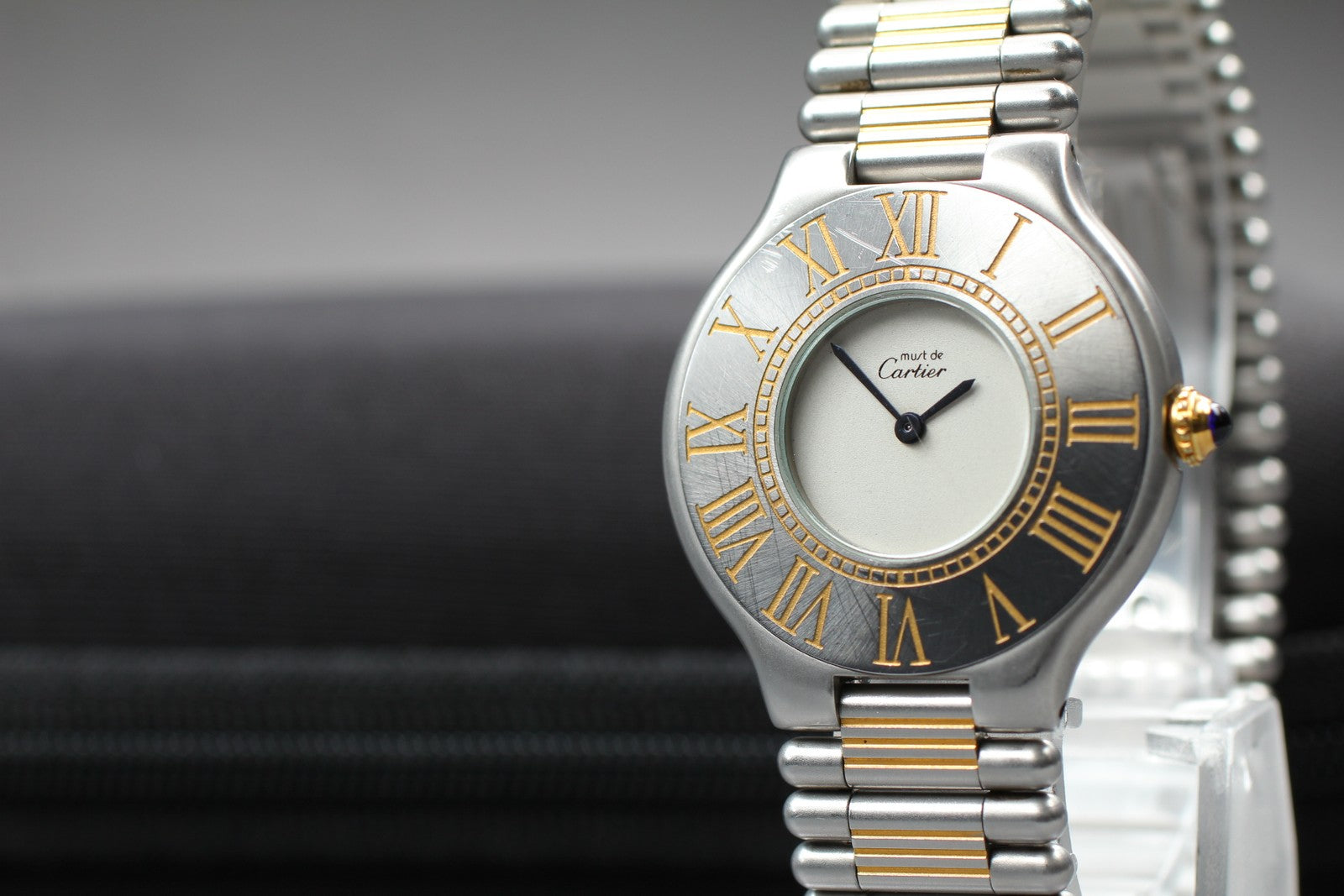 Vintage [Exc+4] Cartier Must de Cartier 21 30mm Unisex Quartz Watch From JAPAN