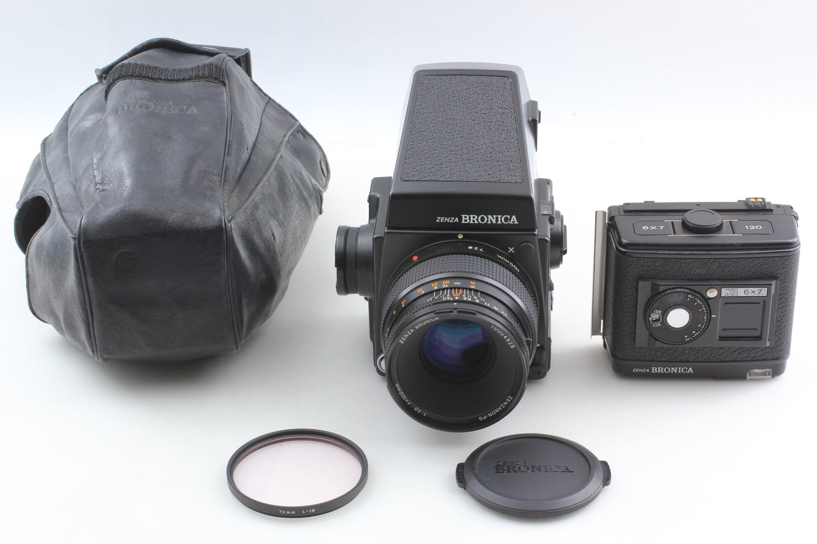 [MINT] Zenza Bronica GS-1 Film Camera + PG 100mm f3.5 Lens 120 From JAPAN