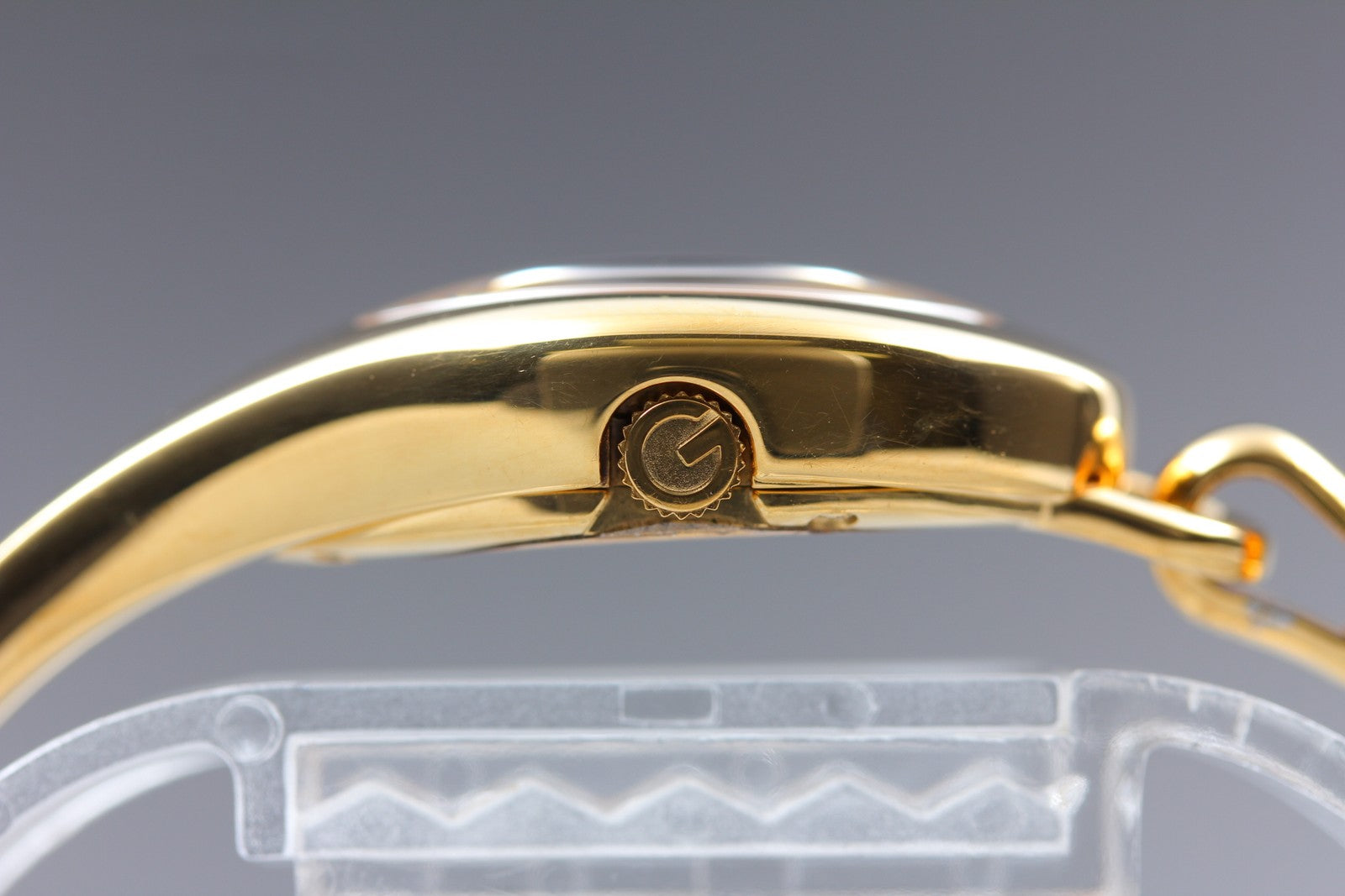 [Exc+5 Box] Gucci 103 Horsebit Gold Floral Dial 21 mm Woman's Quartz Watch