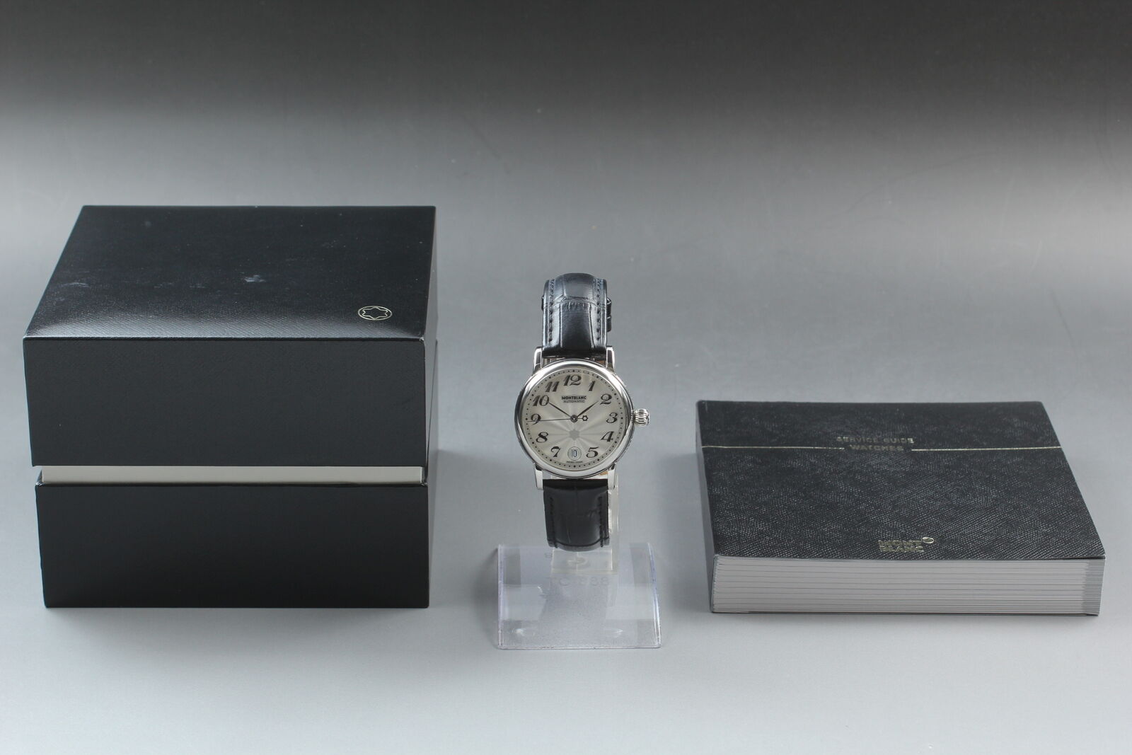 [Near MINT Box] Montblanc Meisterstuck 7042 Silver Dial Men's Quartz From JAPAN