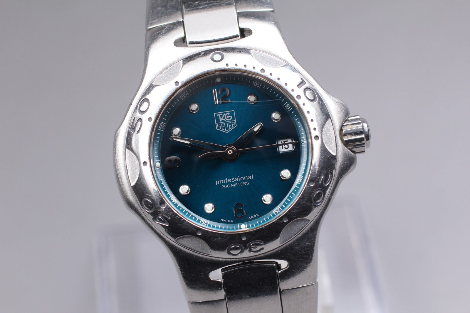 Exc+4* TAG Heuer WL1317 Kylium Professional Quartz Blue Dial Women's Watch JAPAN