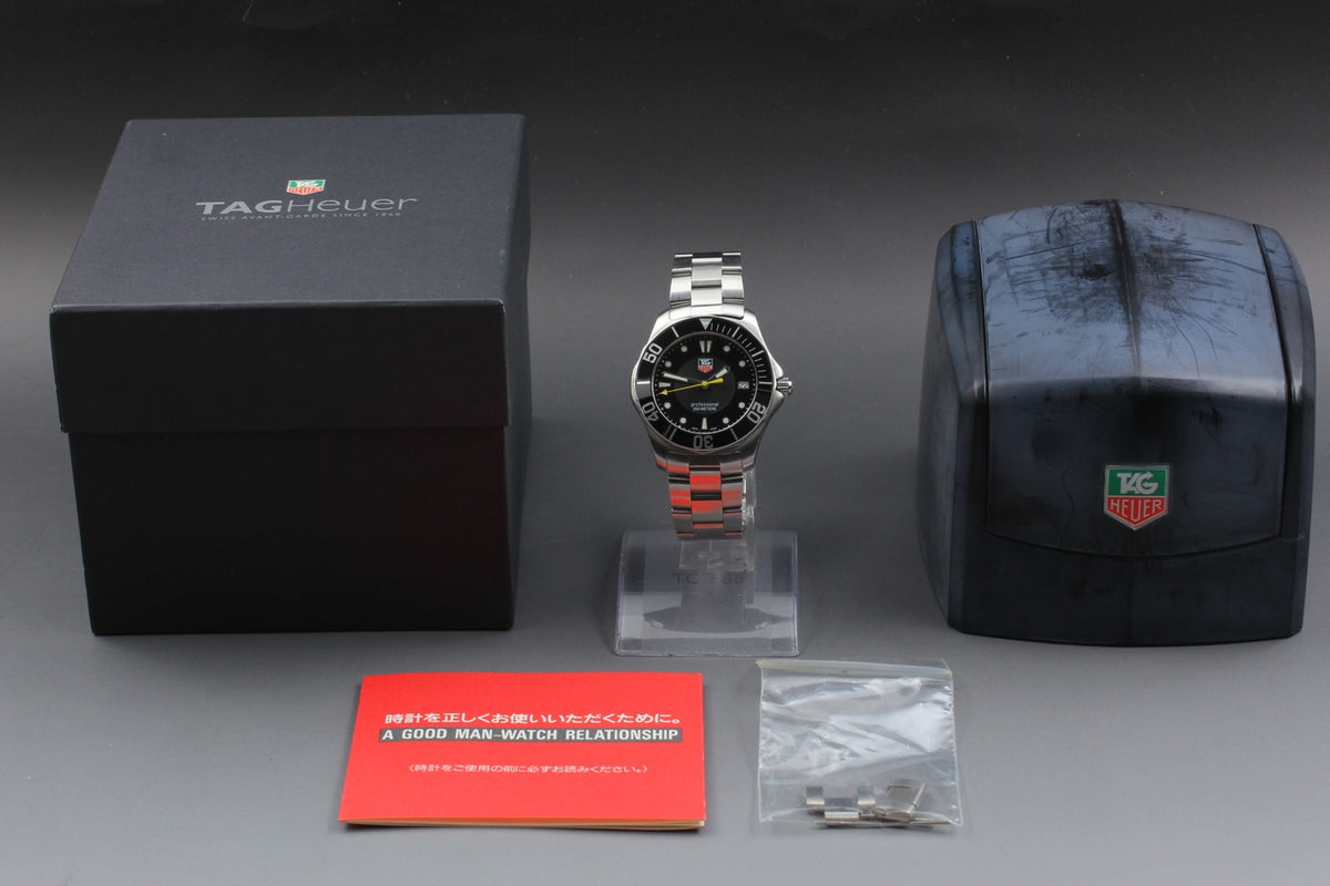 New Batt TAG HEUER Aquaracer WAB1110 Black Quartz Men's Watch 39mm JAPAN Box