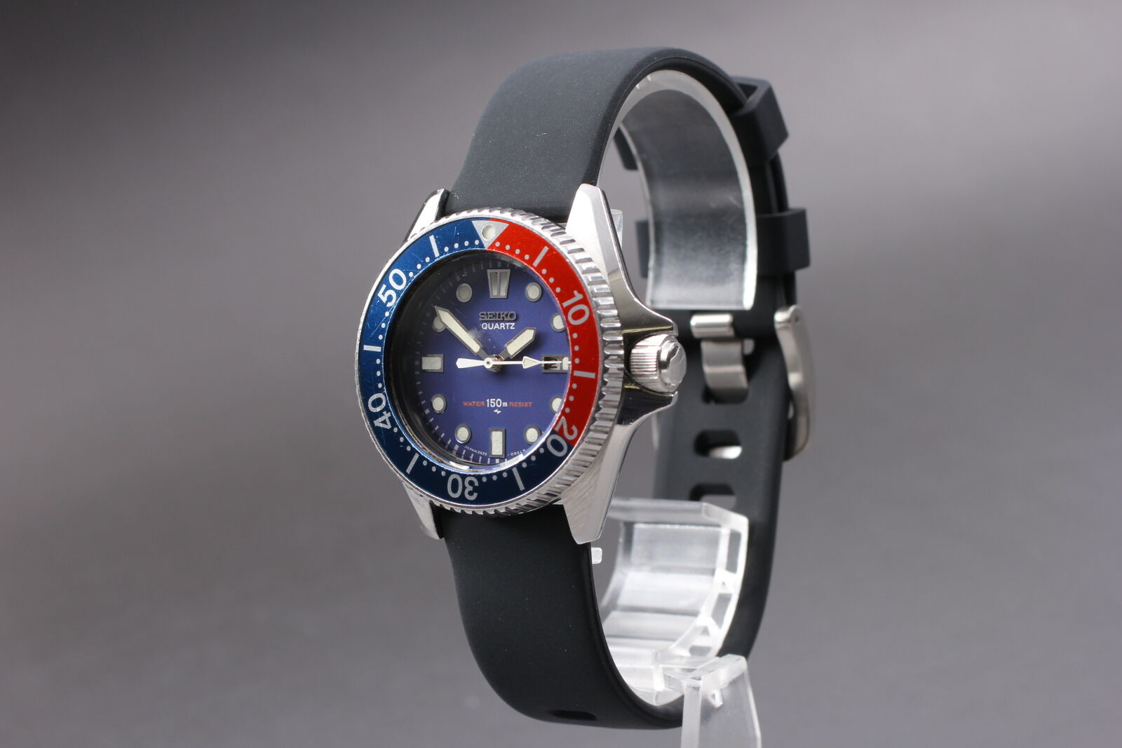 Vintage [Exc+4] SEIKO Diver 2625-001B Pepsi 33mm Quartz Women's Watch From JAPAN