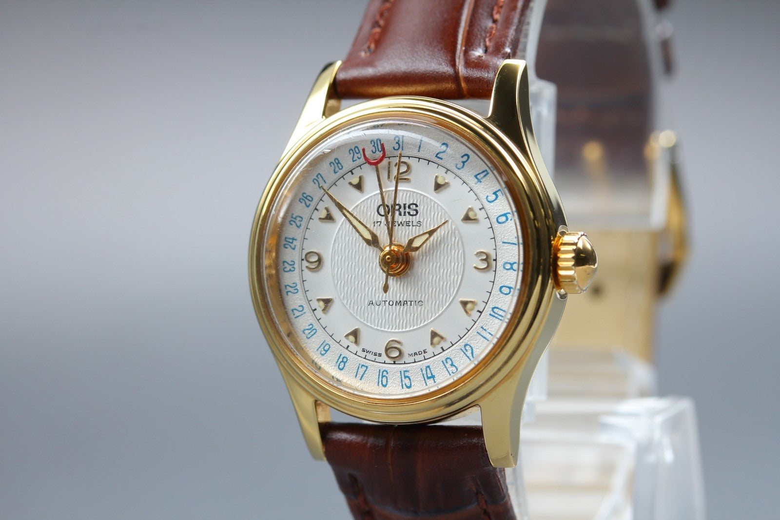 [Exc+5] ORIS Pointer Date 7405B Gold Brown 26mm Automatic Women's Watch