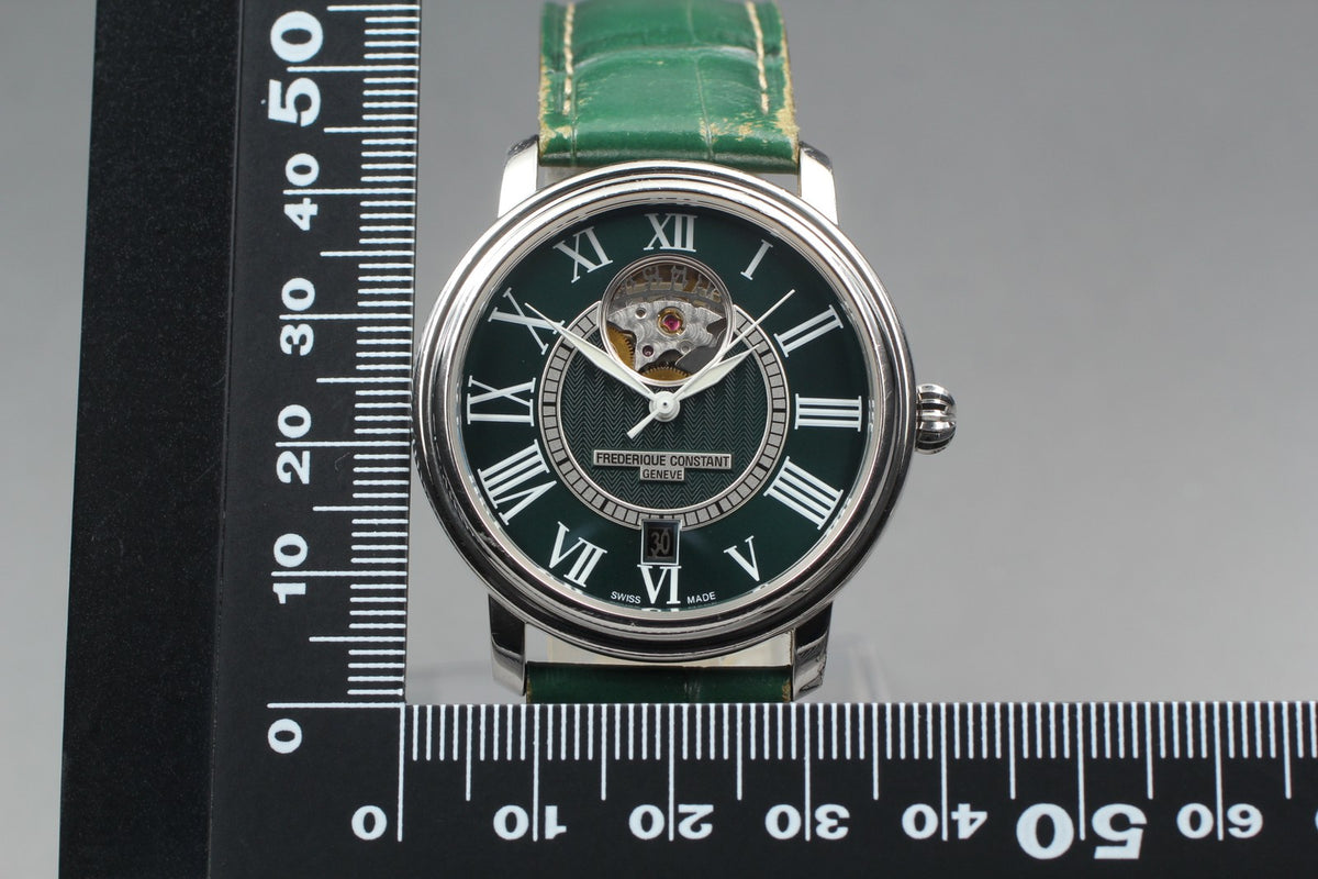 Limited FREDERIQUE CONSTANT FC-315DGS3P6 Green Automatic Men's Watch 38mm JAPAN