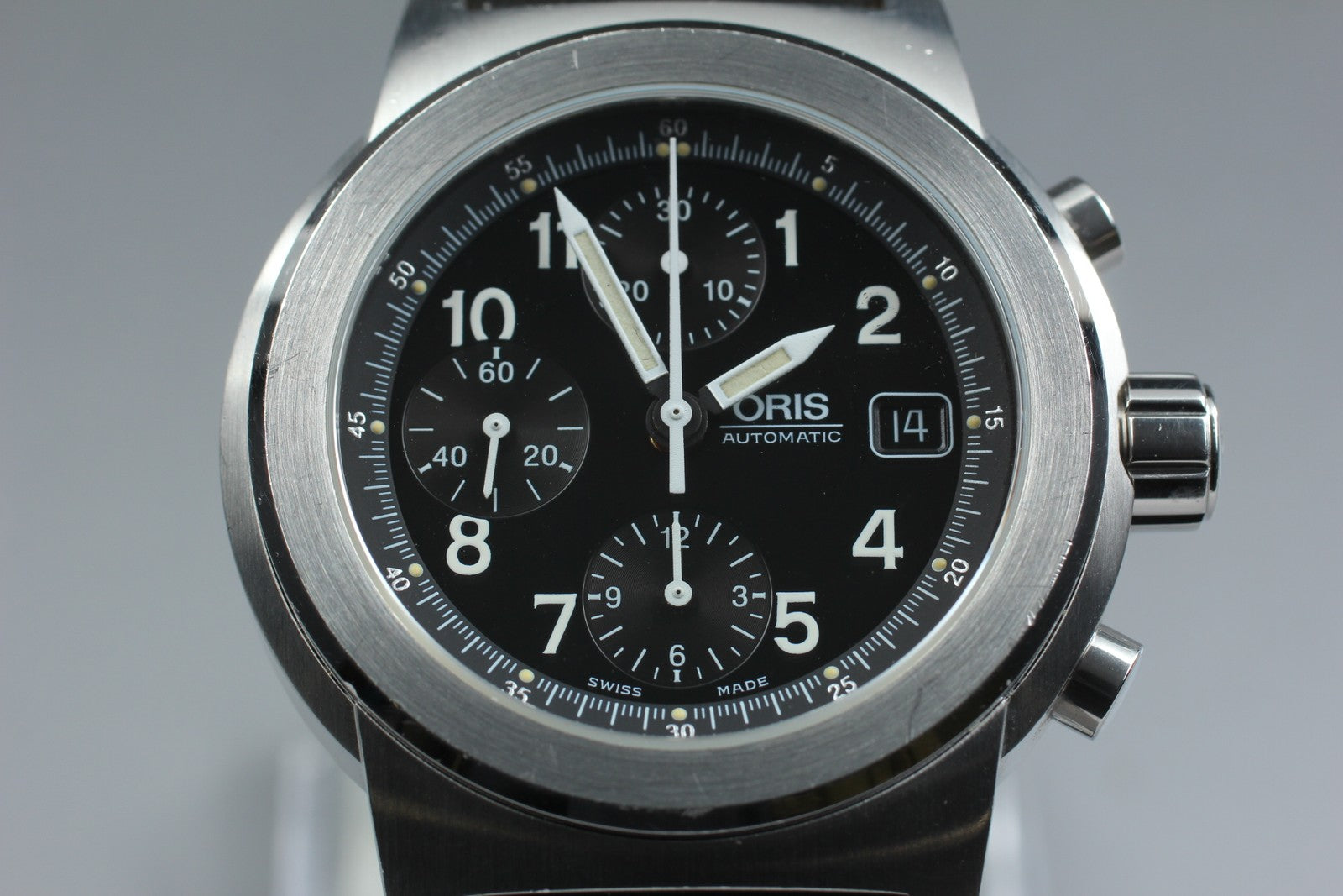 Vintage Exc+5* ORIS Big Crown 7511 Automatic Men's Watch Chronograph 42mm JAPAN
