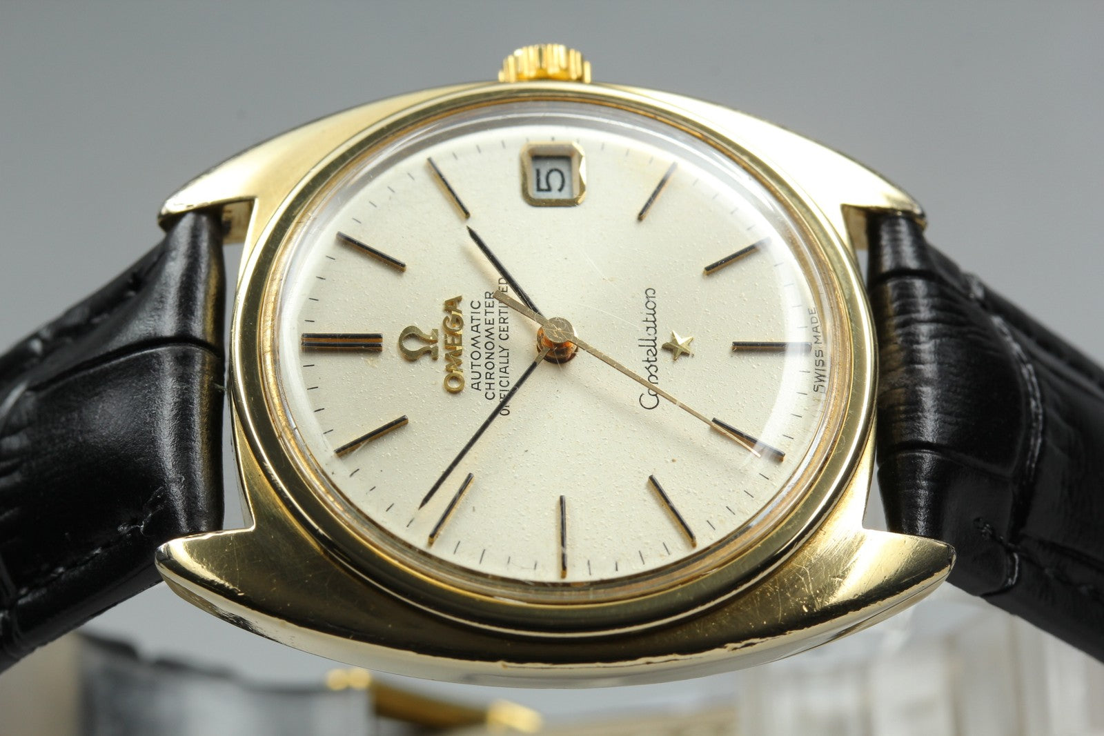 Vintage [Exc+5] OMEGA Constellation 168.017 Cal.564 Gold Automatic Men's Watch
