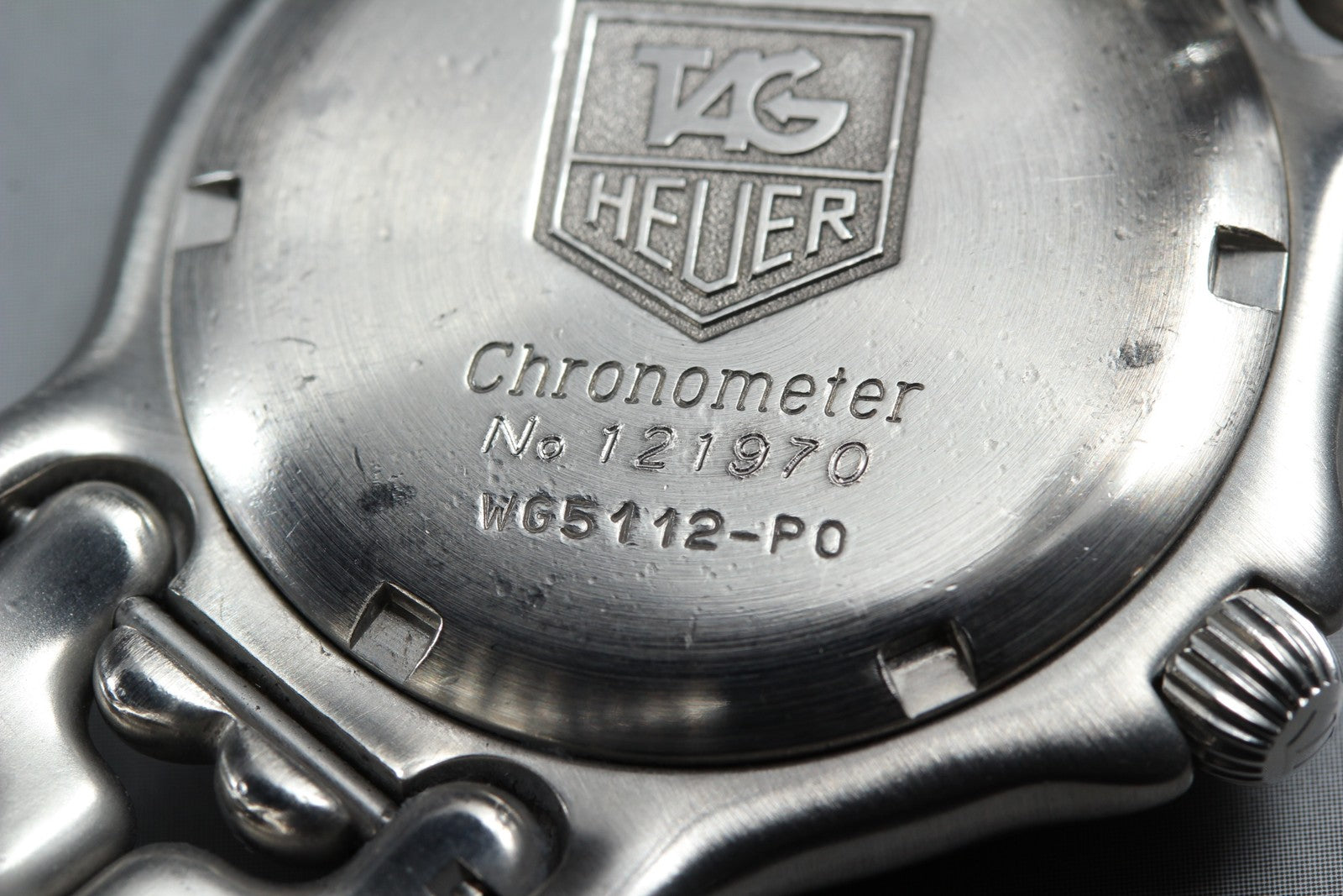 Vintage TAG HEUER SEL WG5112-P0 Automatic Silver Dial Men's Watch 36mm JAPAN Box