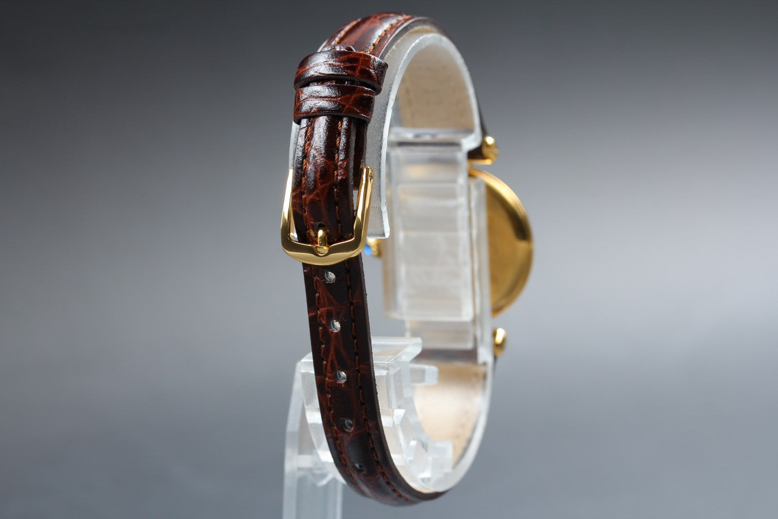 Vintage [Near MINT-] Cartier Must Colisee Vermeil 590002 Women's Quartz Watch
