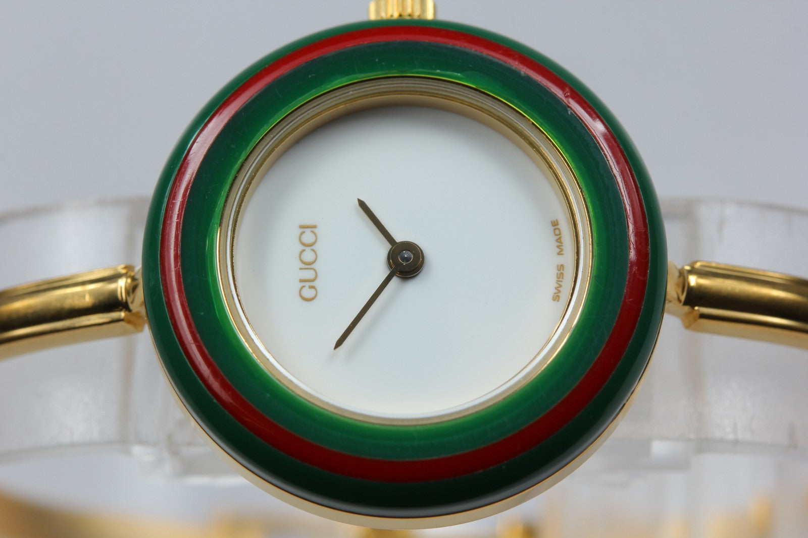 Gucci Change Bezel 11/12.2 Gold Gucci Sherry Line Bezel Women's Quartz Watch