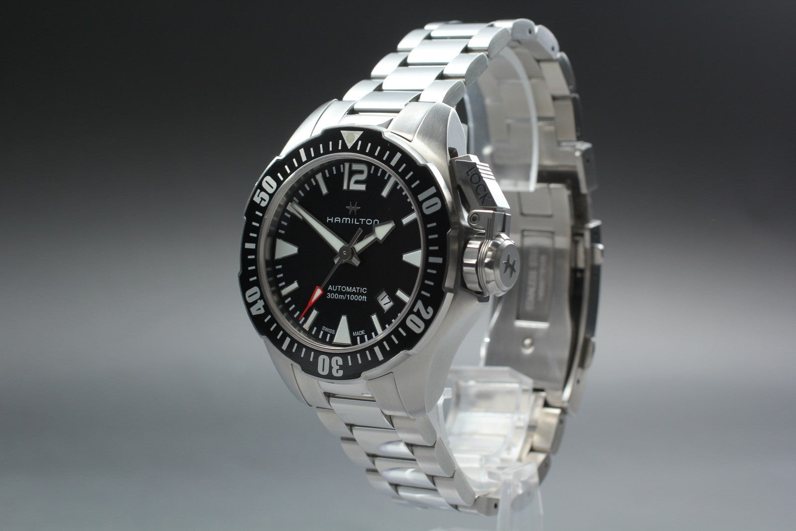Hamilton Khaki Navy Openwater H776050 Black 42mm Automatic Men's Watch [w/Box]
