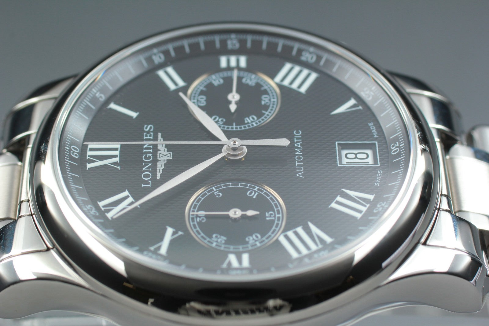 LONGINES Master Collection L2.669.4 Black Automatic Men's Watch 38mm JAPAN Box