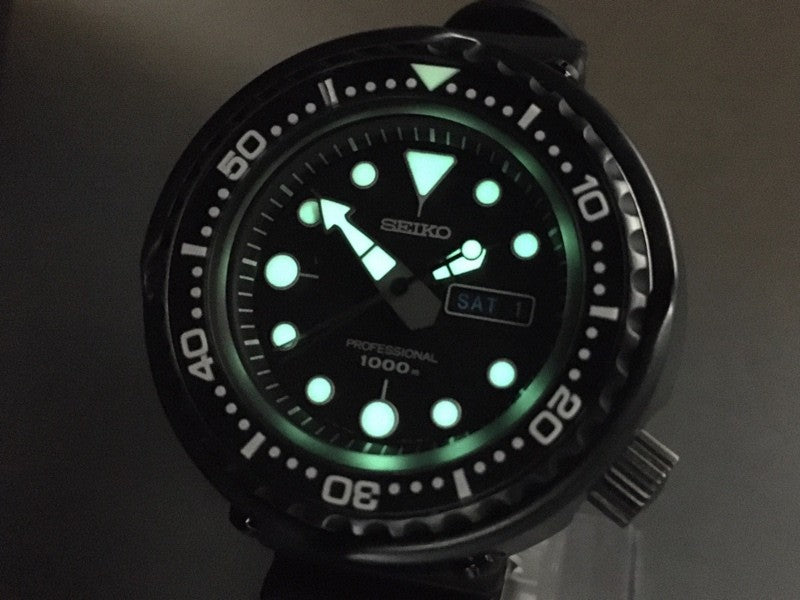 SEIKO PROSPEX MARINE MASTER 7C46-0AA0 SBBN011 Black Men's Quartz JAPAN [Box]