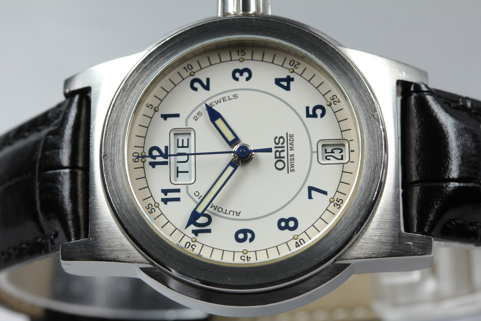 Vintage ORIS Big Crown 7501 Automatic White Day/Date Men's Watch 34mm JAPAN