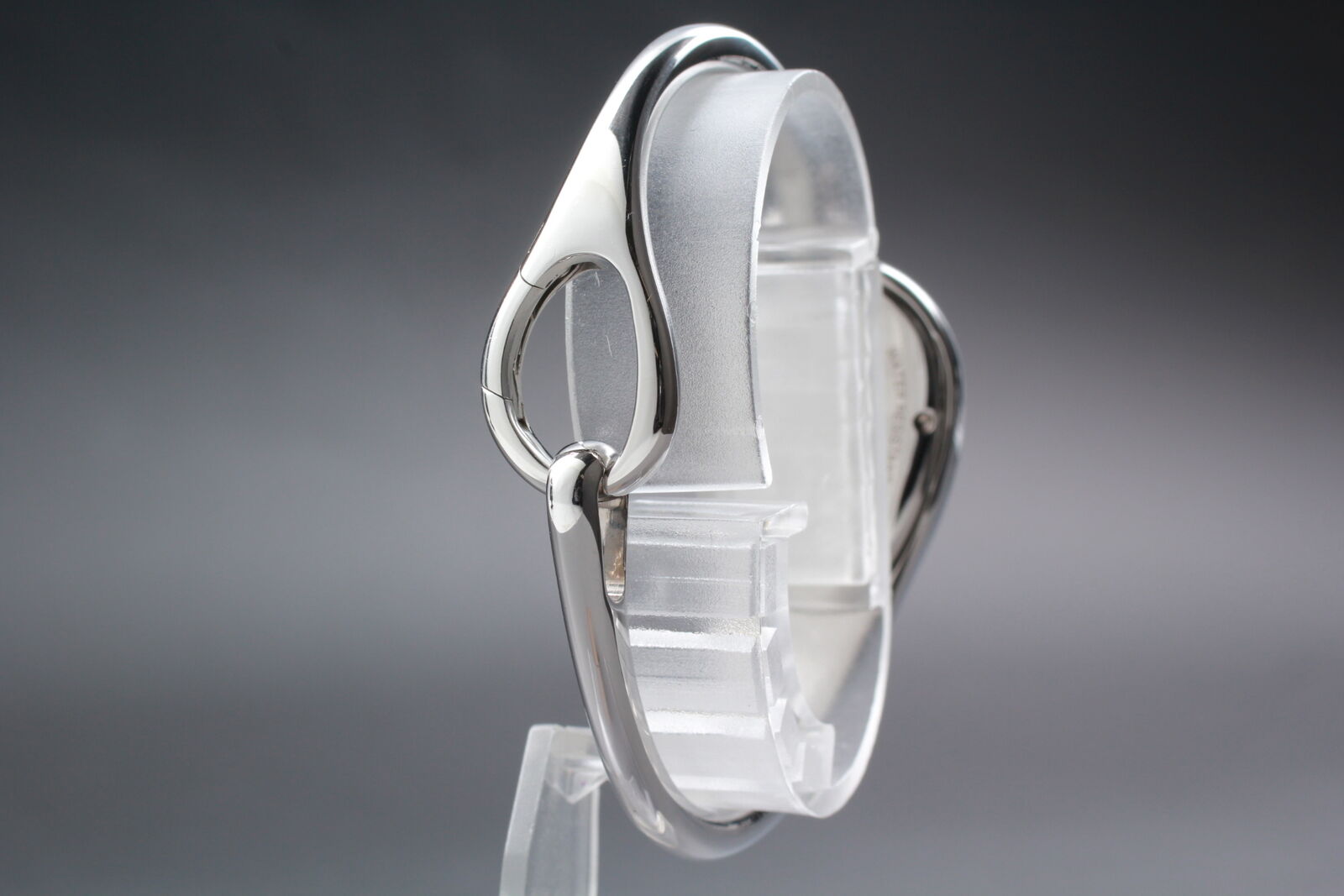 Vintage [Exc+5 Box ] Gucci 103 Horsebit Floral Silver Woman's Quartz Watch JAPAN